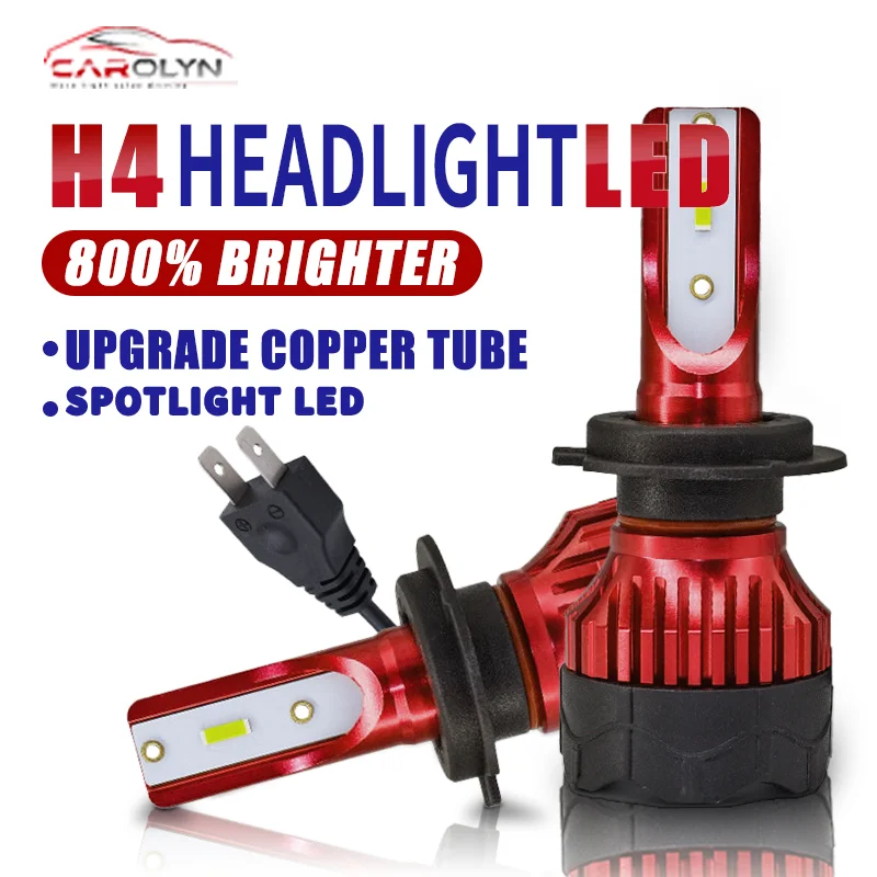 

HAOSJ Car Headlight H1 H4 H7 LED H8 H11 9005 HB3 9006 HB4 9012 Hir2 9008 H13 Led Bulb Canbus Automobile Kit H7 Turbo Fog Lamp