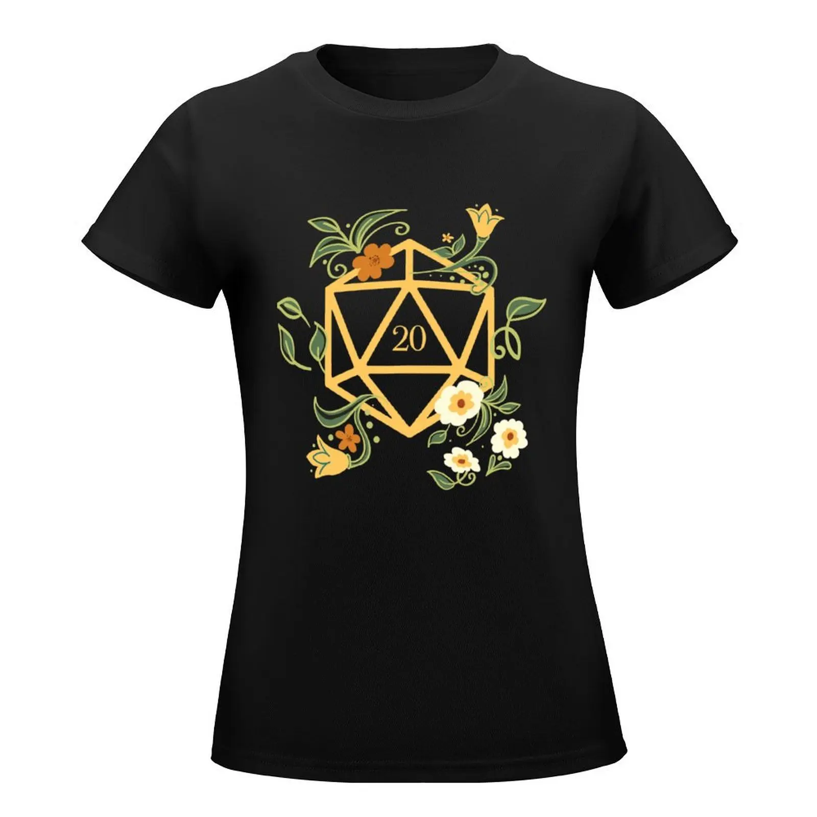 Plant Lovers Polyhedral D20 Dice Tabletop RPG Classic T-Shirt cute tops lady clothes Top Women