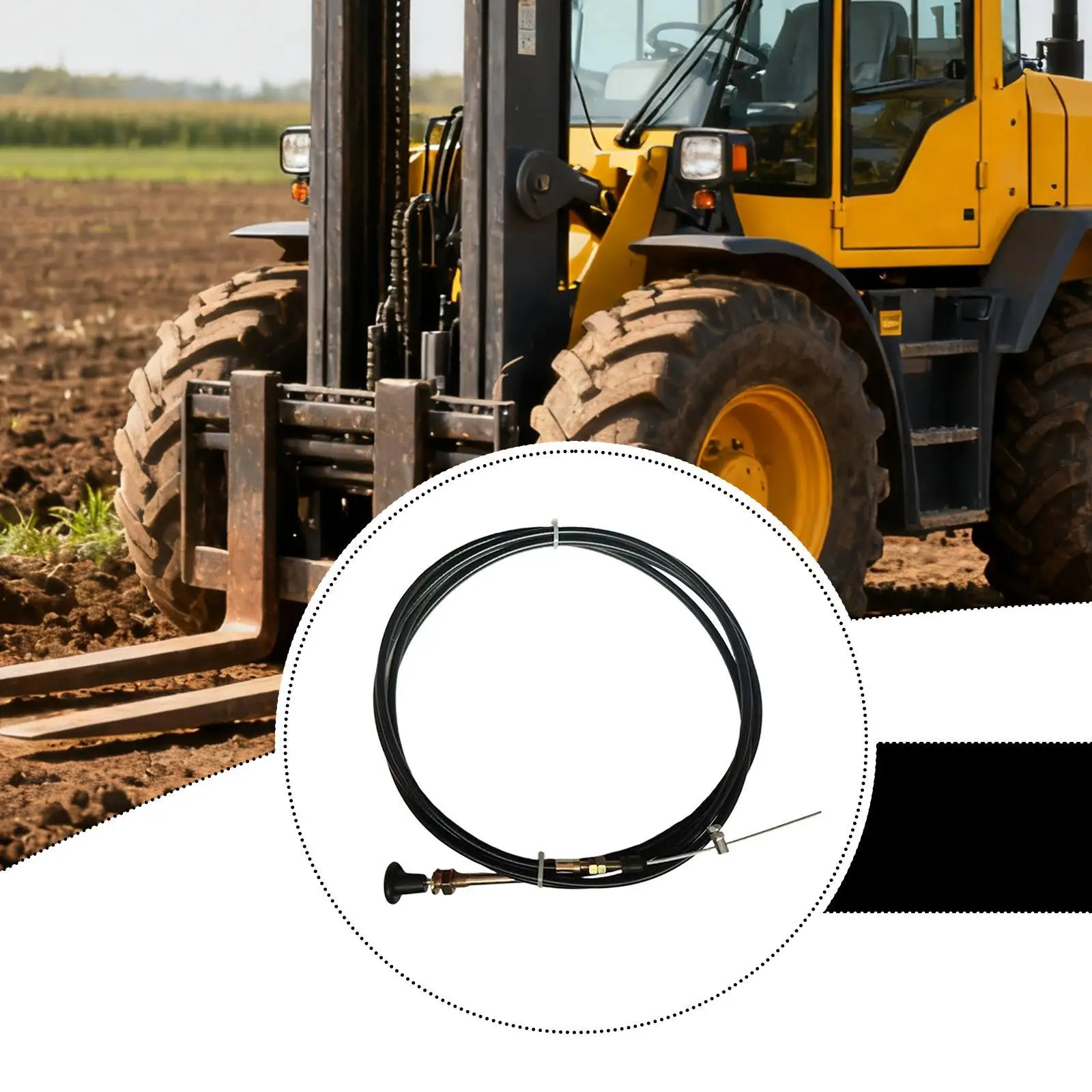 

Carburetor Choke Cable Assembly Professional Replacement Hand Pull Stop Cable for Cars Agricultural Machine Van Maintenance