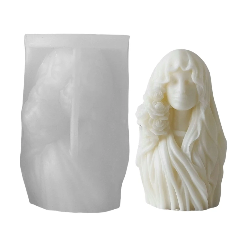 Flexible Sturdy Silicone Mould Home Accessory Portable for Goddess Figurine Plaster Art Easy to Clean Detail