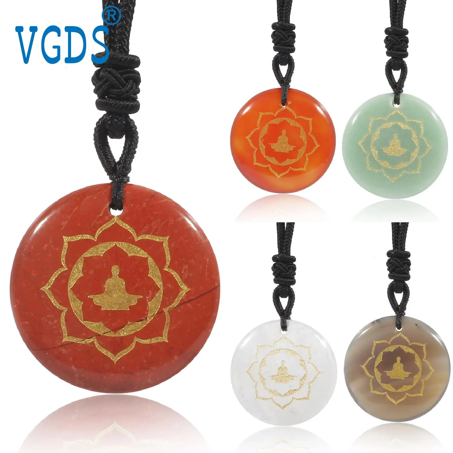 Natural Crystal Carved Buddhist Auspicious Pattern Transfer Wealth Gathering Amulet Successful Person Option Pendant