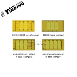 2pcs China made Yinding 3570 automotive lighting SMD light source white light 6-core 8-core hyperspectral high-power LED