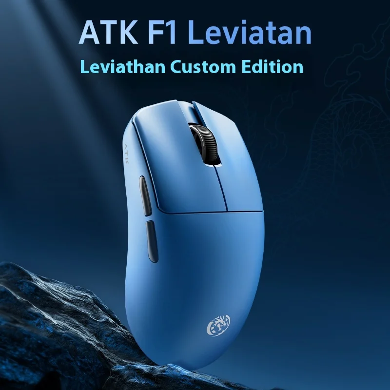 ATKxLEV F1 Leviatan Customized Version Wireless Gaming Mouse Sensor PAW3950 Ultra Lightweight Support Ergonomics Valorant