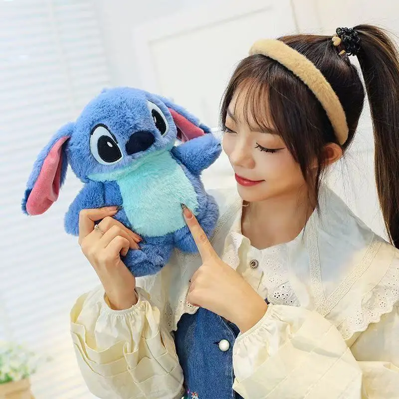

Anime Hobby Stitch Winter Extra Large Plush Hot Water Bottle Women's Home Water Filling Hand Warmer Gift for Girlfriend