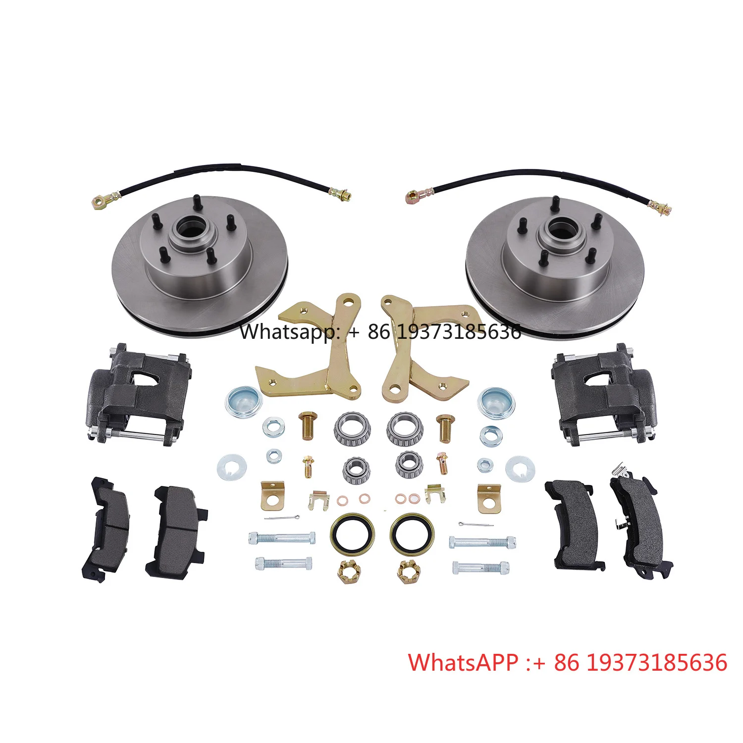 For Front Disc Brake Conversion Kit Solid Rotor for 1955-57 Chevy Car DBK-C5557F-11S