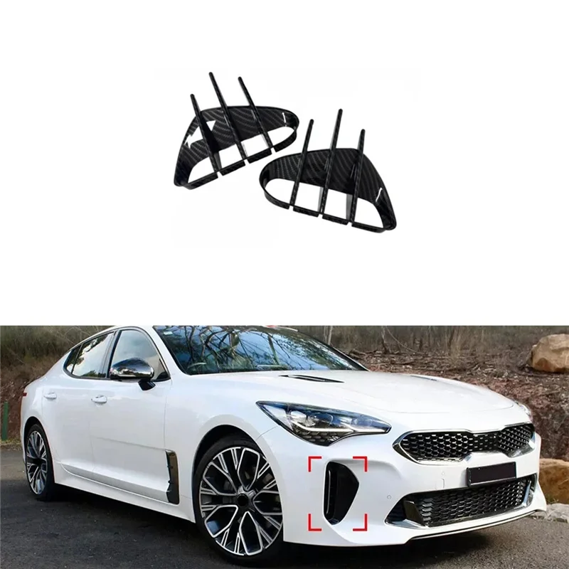 

Universall Front Bumper Side Vent Spoiler Canard Covers Car For KIA Stinger 2018-2023 Accessories