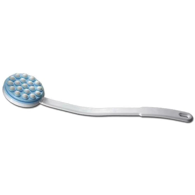 1pc Handled Bath Brush with Rotating Ball Back Body Bath Shower Sponge Scrubber Brushes Lotion Oil Cream Applicator SkinMassage