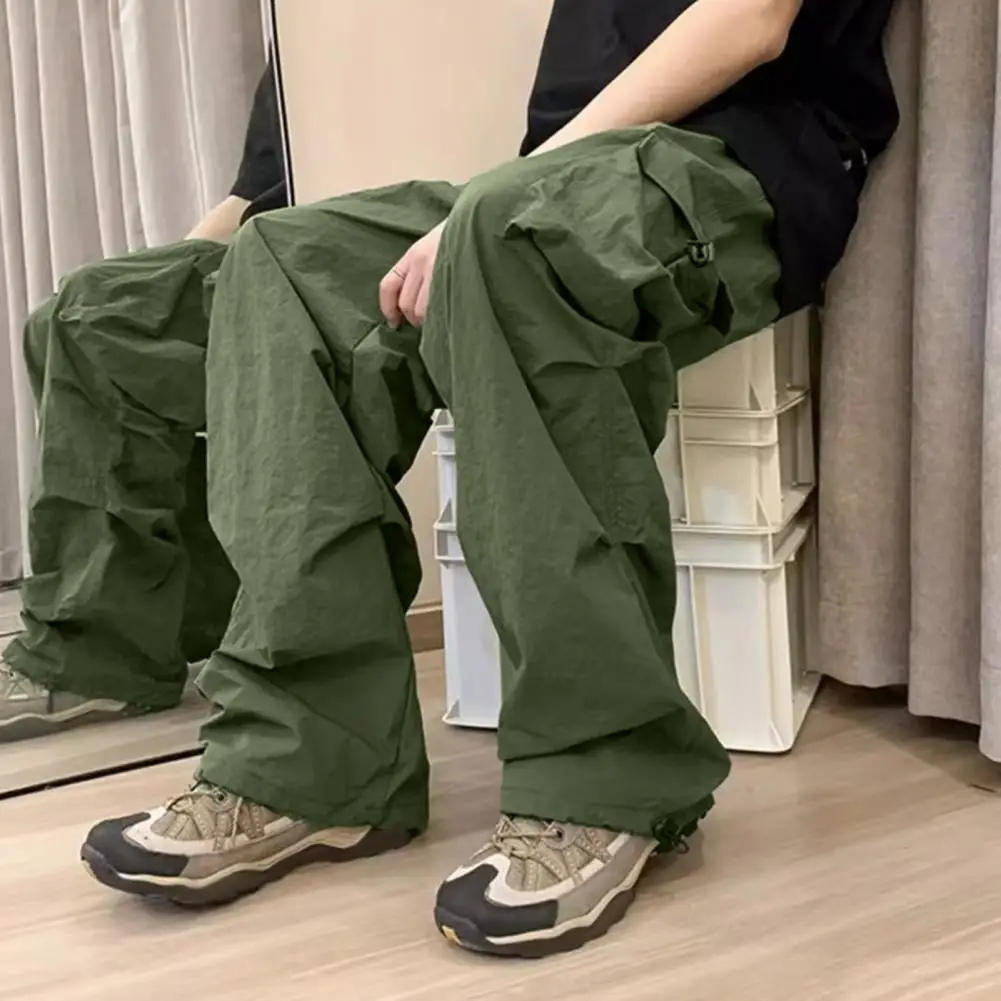 2023 Cargo hosen Frauen Retro Workwear lässig baggy gerade Hosen Mode breite Bein taschen Jogger Hosen Streetwear