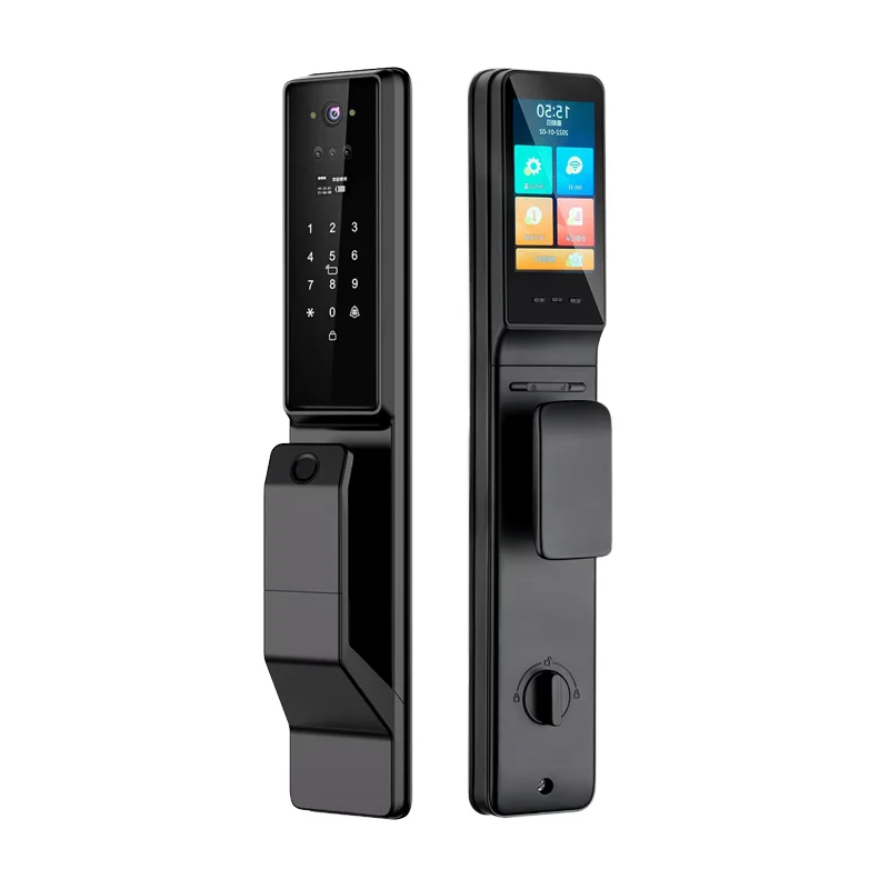 

Automatic Unlock Outdoor Smart Lock Camera Unique Stylish Electronic Fingerprint Metal Door Smart Digital Lock for Home