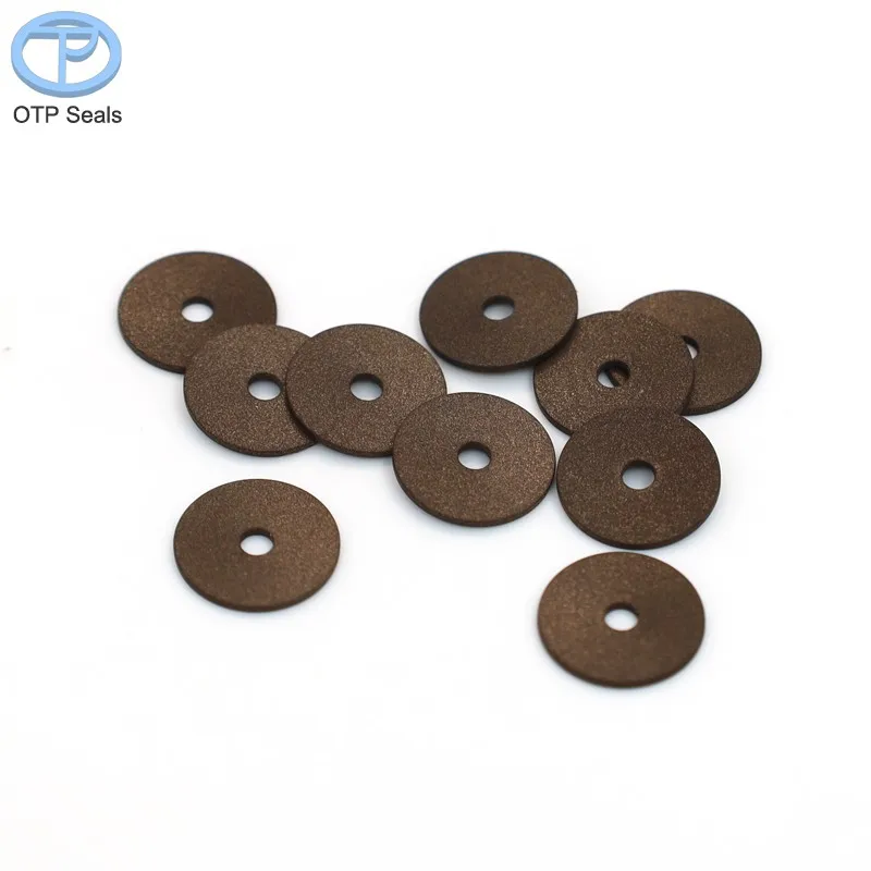 PTFE gaskets Polytetrafluoroethylene add copper powder liner Shim Spacer Pads shaped parts Non-standard parts factory Customized