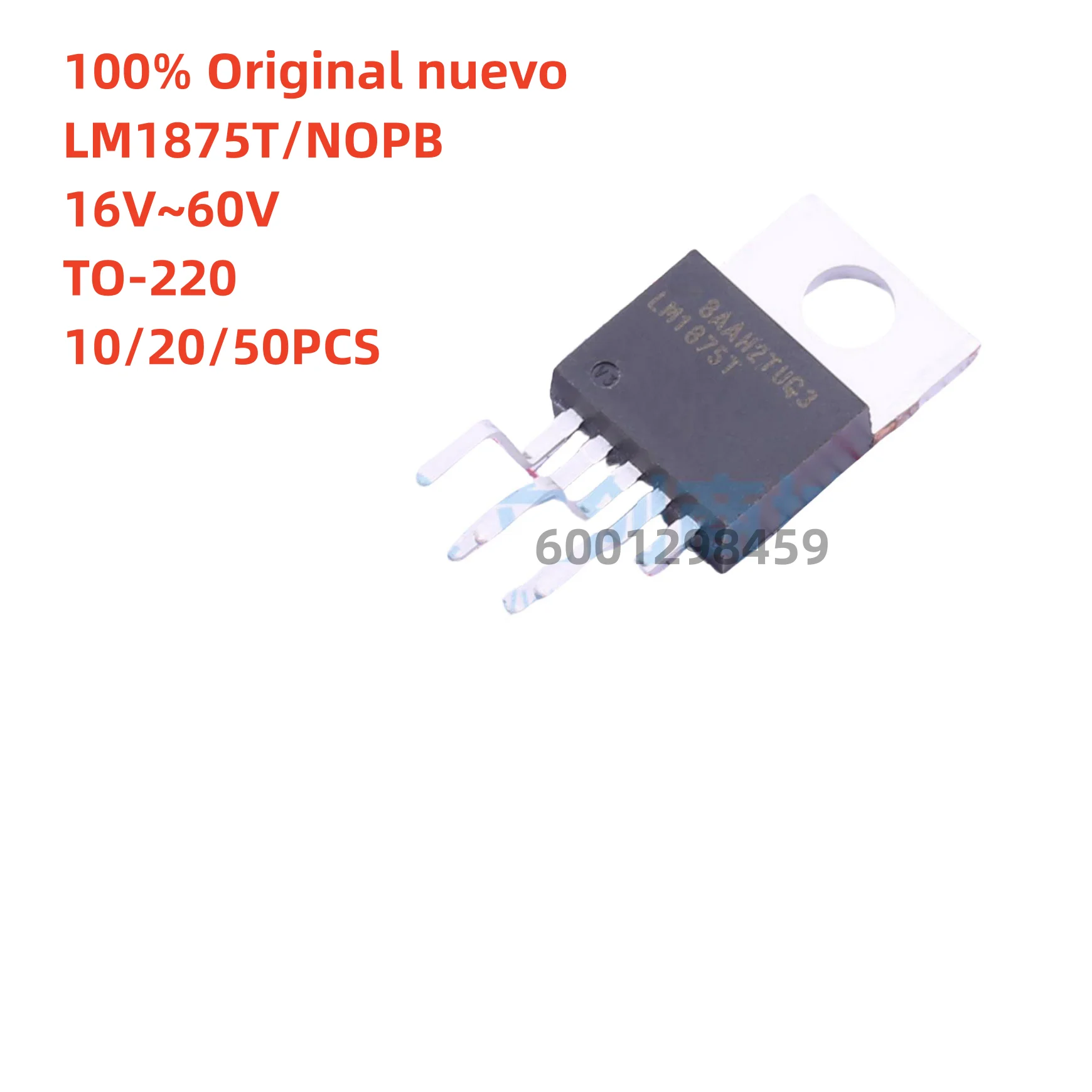 

100% original nuevo 10pcs - 50pcs LM1875T/NOPB LM1875T TO-220-5 20W audio power amplifier IC chip