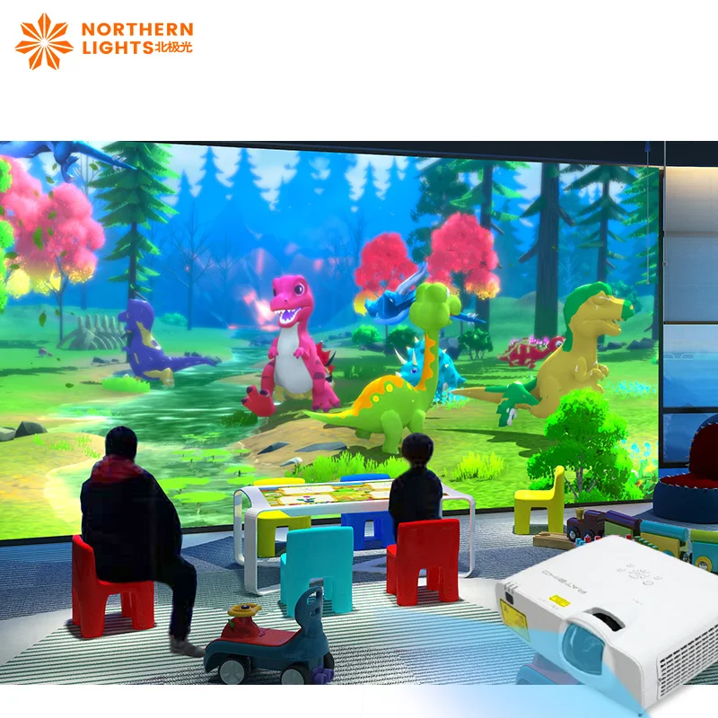 Indoor Interactive Projection Magic Drawing Digital Painting Graffiti Wall Augmented Reality Children's 3D 4D Game Laser