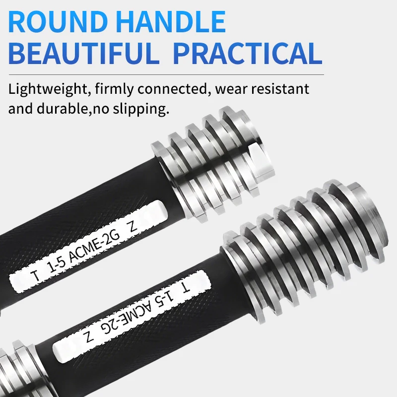UT TAP 1PCS 2G ACME Trapezoidal Thread Plug Gauge MeasureTool ACME1/4 5/16 3/8 7/16 1/2 5/8 3/4 7/8 1''- 1''1/8~1''3/4 Precision