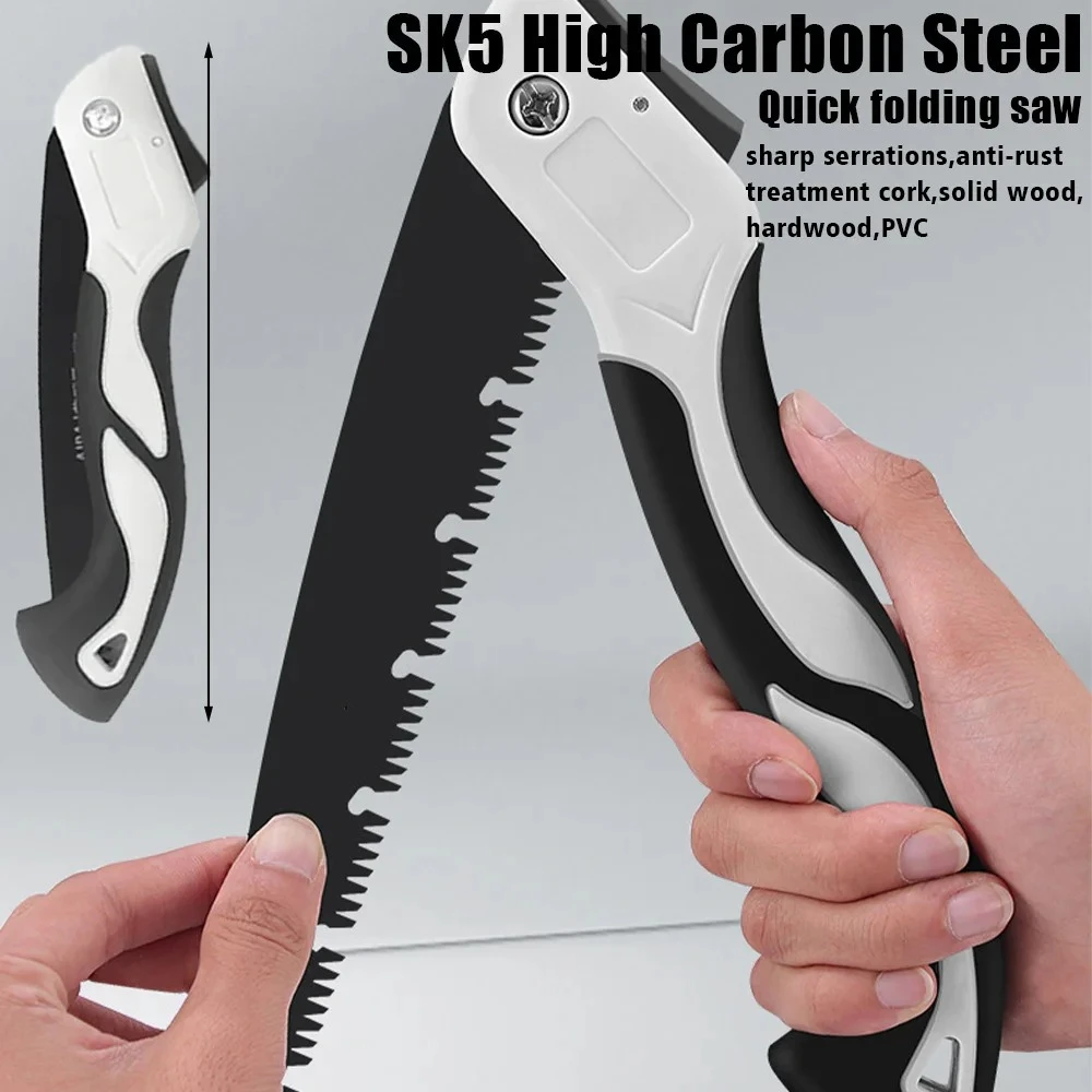 Folding Hand Saw Multifunctional Outdoor Logging Saw Woodworking Folding Portable Saw for Garden Pruner Gardening Tools Tree
