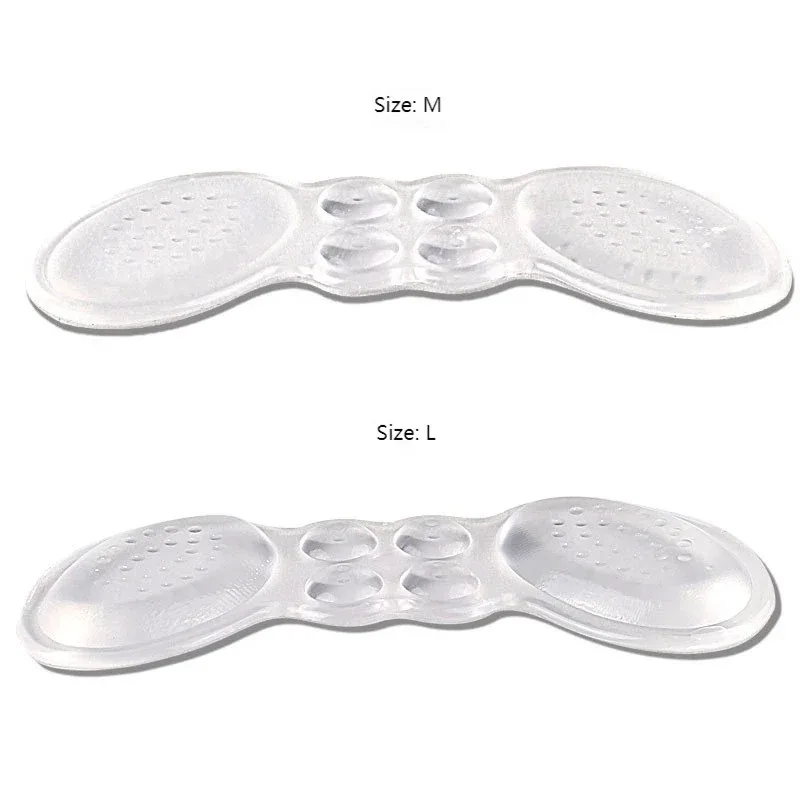 Silicone Heel Protector Palmilhas para Sapatos Femininos, Almofada de Salto Alto, Ajustar o Tamanho, Almofadas Adesivas, Alívio Foot Care Insert, 2 Pcs