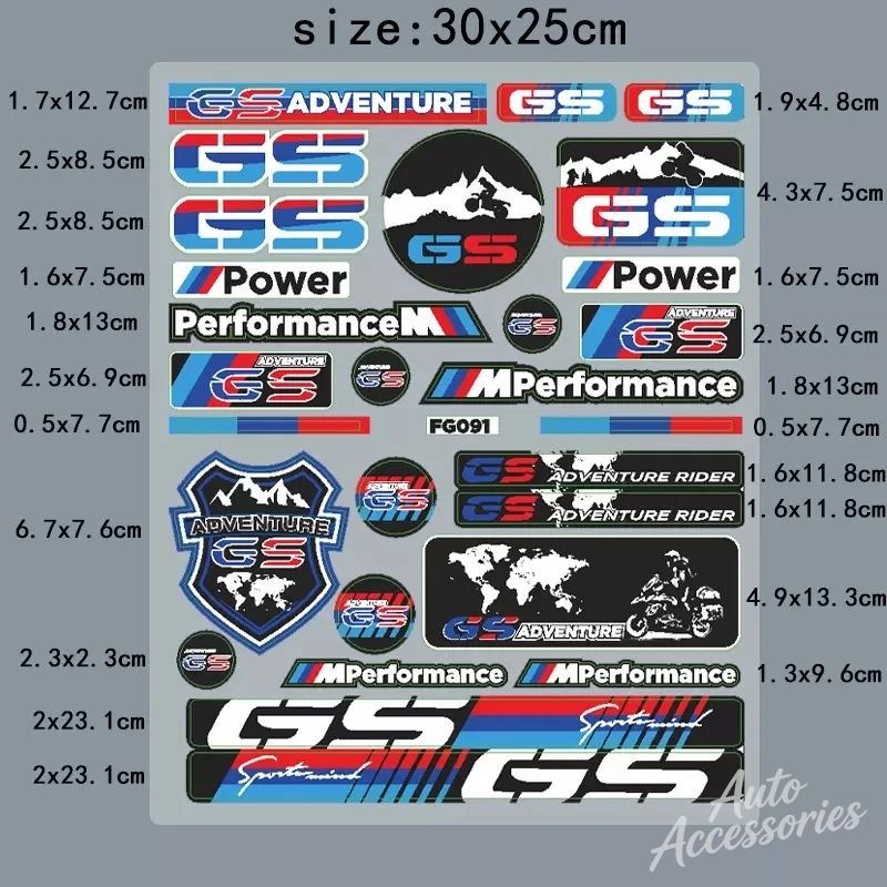 

For BMW GS Series R1200GS R1250GS F850GS Dakar Mummy Car Body Motorcycle Fuel Tank Stickers Decal Fairing Helmet Decor Accessory