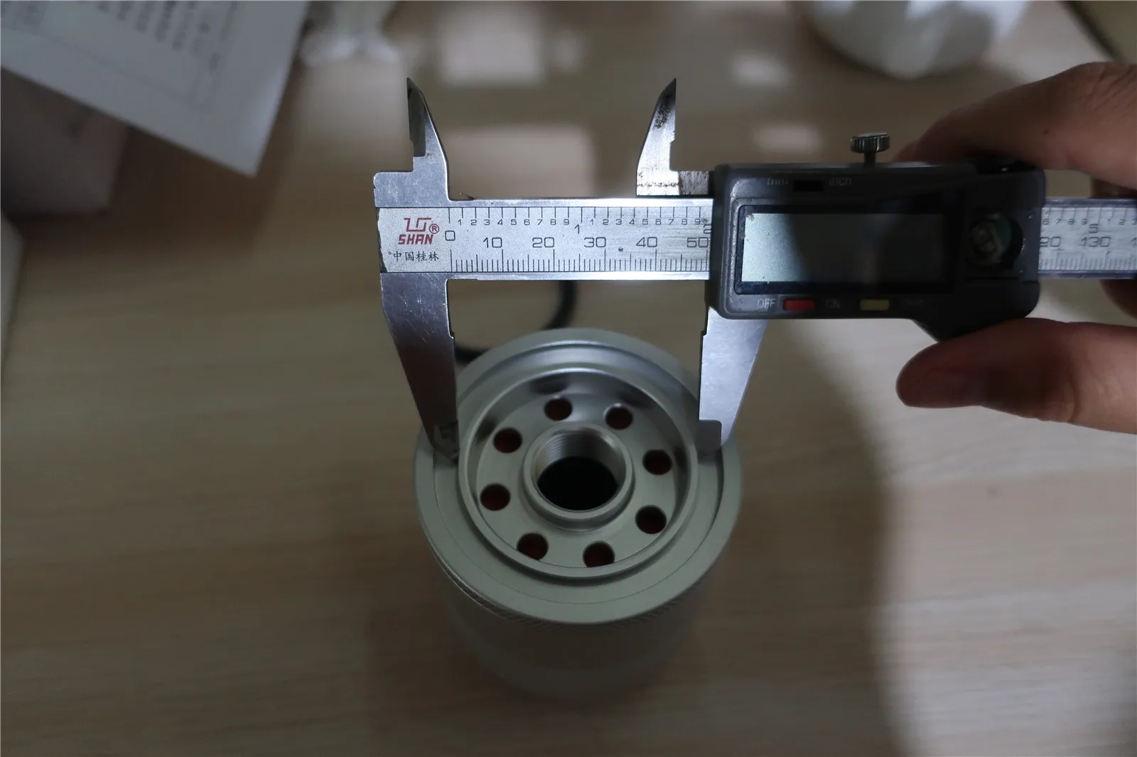 

Body OD 69mm Aluminum Reusable Oil Filter 30 Micron Washable Stainless Steel Mesh Filter