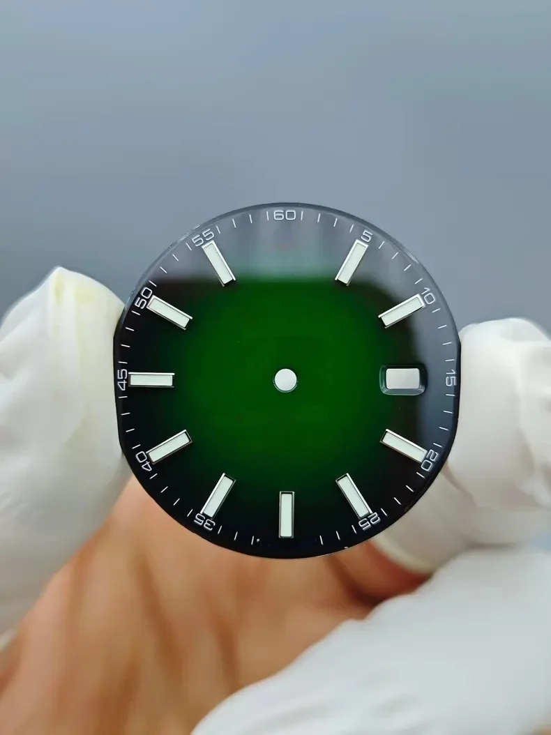 New gradient green watch dial For RX dj 1126334 with 3235 movement