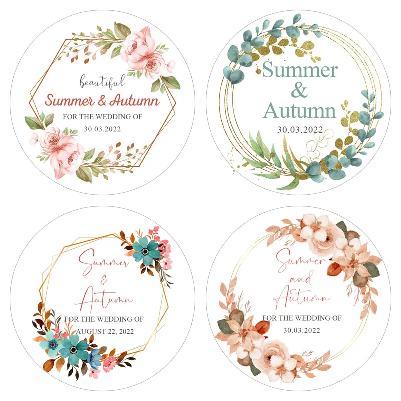 Personalized Customized Wedding Sticker Customize Text Labels  Thank You Stickers for Bridal Shower Party Favors Wedding Decor