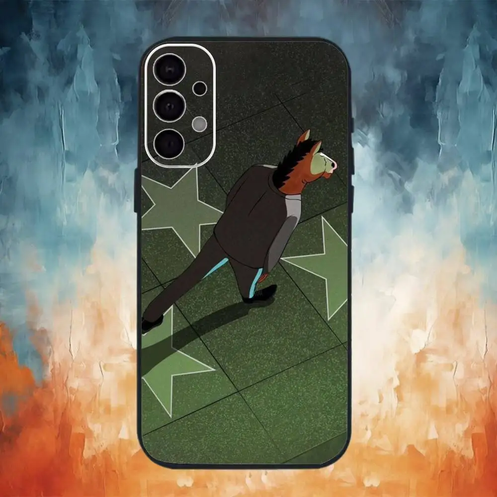 Чехол для телефона B-BoJack Horsemans для Samsung S25, S24, S21, S22, S23, S30, Ultra, S20, Plus, Fe, Note, 10,9,5G, черный чехол