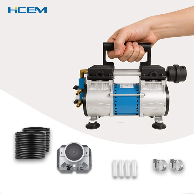

500W Portable Oil-Free Piston Air Compressor | AC Powered Pond Aerator Pump for Fish Farming and Aquaculture Use