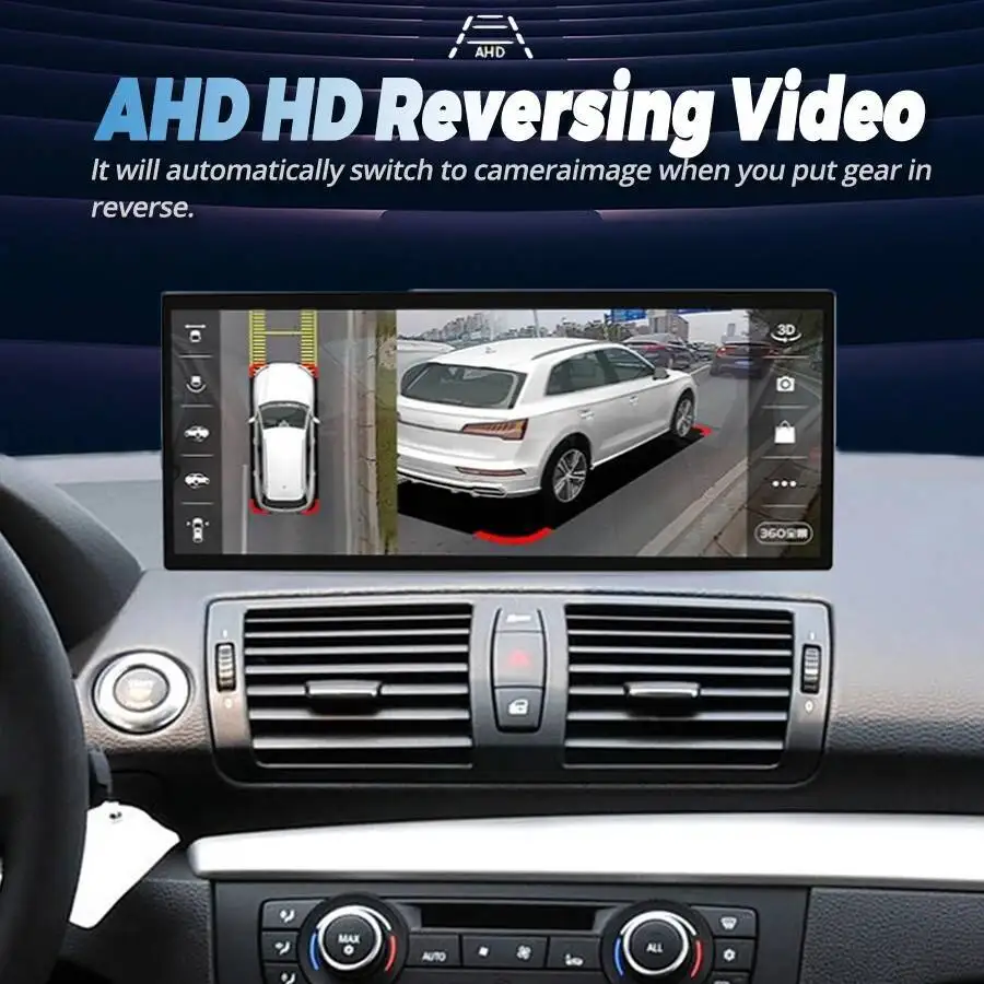 15.8 "راديو ستيريو للسيارة لسيارات BMW 1 Series E81 E82 E87 E88 2006-2011 Carplay أندرويد السيارات الوسائط المتعددة مشغل فيديو شاشة الملاحة