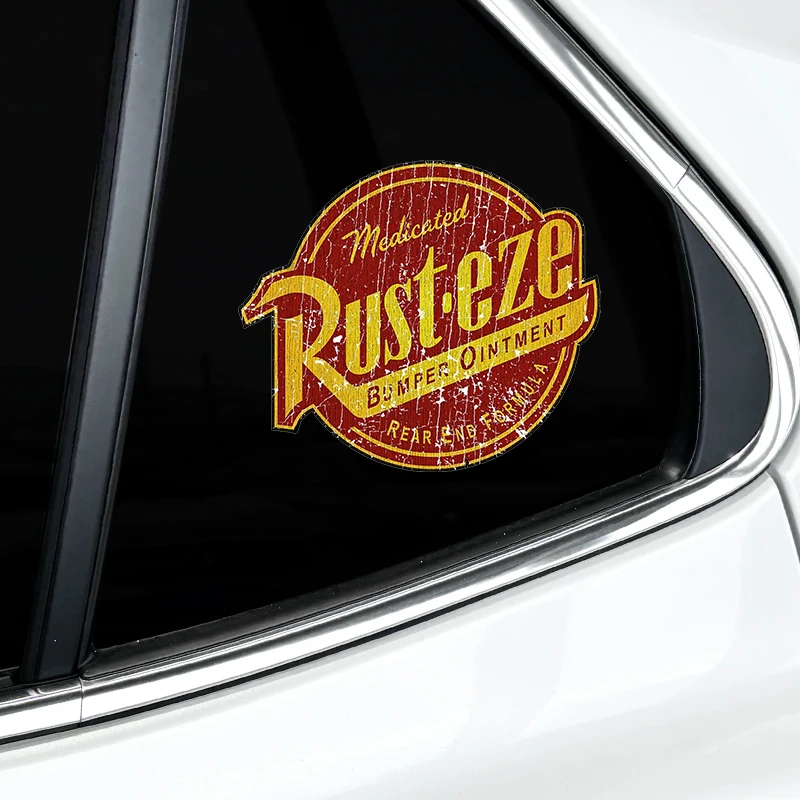 RUST-EZE criativo motocicleta adesivos à prova dwaterproof água para moto pára-brisa tanque de combustível scooter estilo corrida janela do carro decalques vinil