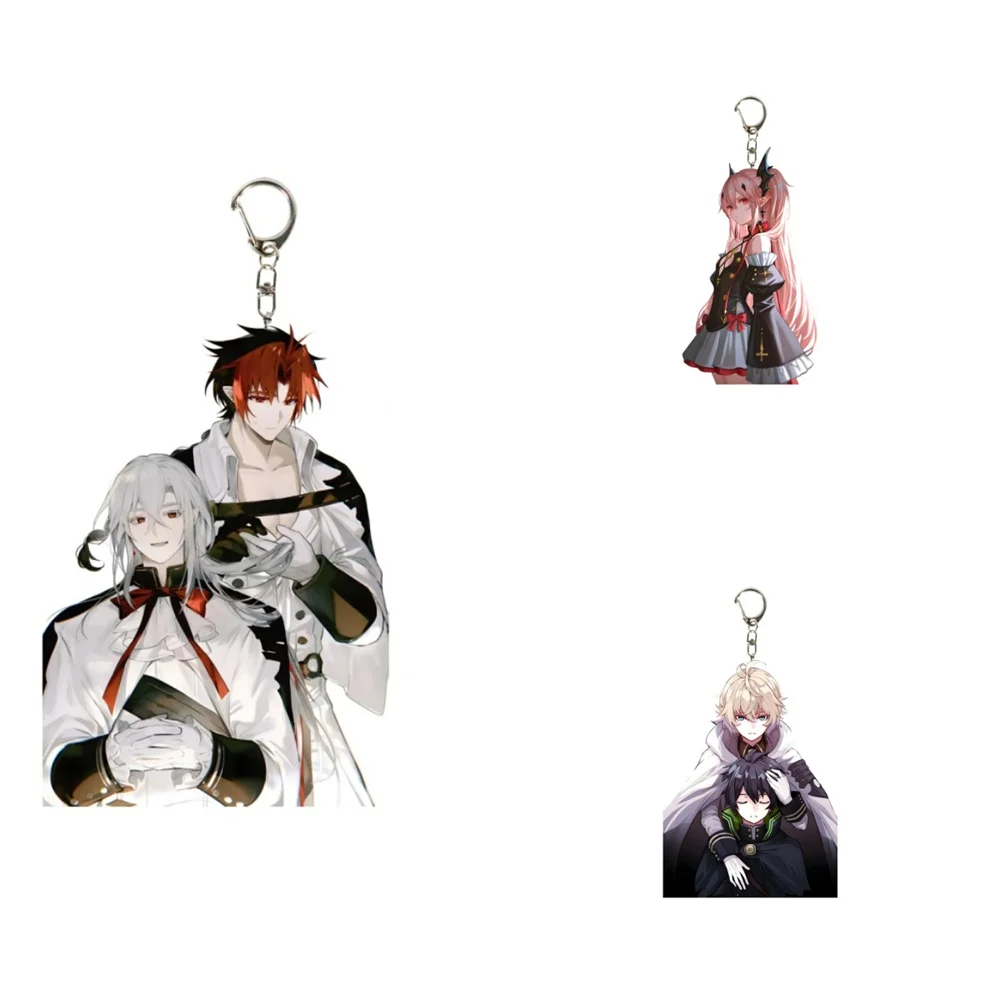 

NEW AnimeSeraph of the End 6CM Acrylic Keychain Model Cosplay Charm Characters Ornament Accessories Goods Christmas Gifts