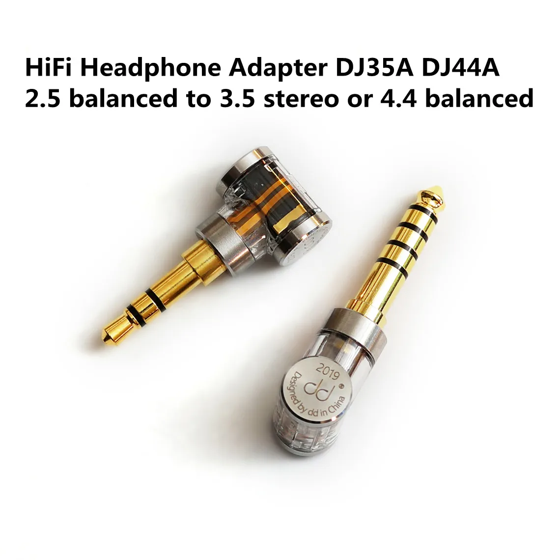 New HiFi headphone adapter DJ35A DJ44A 2.5 balanced to 3.5 stereo or 4.4 balanced