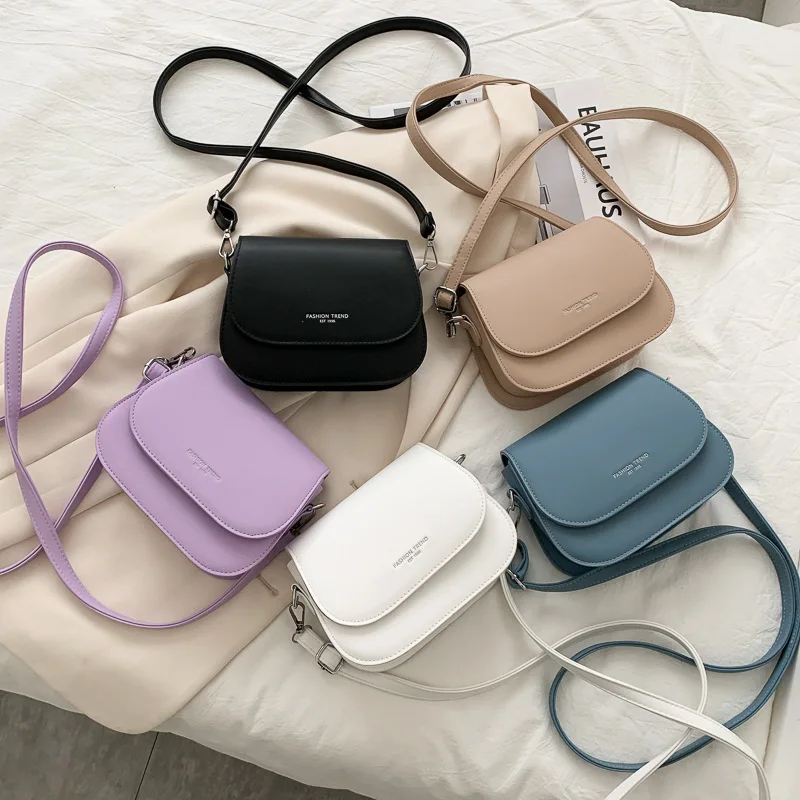 New Girls Summer Simple Fashion Trend Fashionable Shoulder Small Bag Saddle Bag Women Crossbody Bags Hundred Crossbody Bags