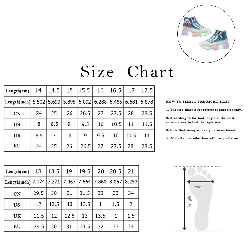 

1 пара светящихся кроссовок, дышащие, удобные, нескользящая подошва, идеально подходящая для всех сезонов, светящаяся обувь