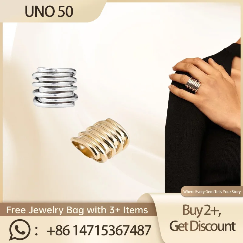 

2024 UNO 50 New S925 Sterling Silver Ring - Perfect Gift for Her, Minimalist and Chic Design for Any Outfit