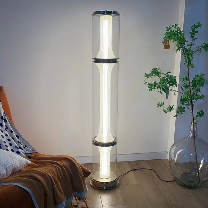 New Designer Sofa Glass Floor Lamp Living Room Bedroom Bedside Table Light Restaurant Long Chandelier