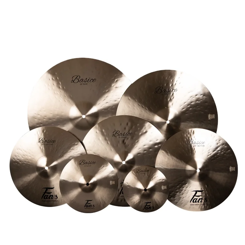 New Product Hot Selling Five Pieces Traditional Lathed Cymbals Hand Hammered Electric Cymbal Set