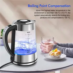 Kettle Transparent New With Insulation Function Household Fast Hot Boiling Kitchen Appliances Electric Kettle High Quality