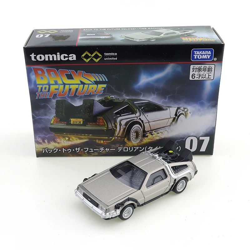 Tomica Premium Unlimited 02 Back to the Future ime Machine Diecast  Automotive Model Ornaments Cas Toys Gift Decorations