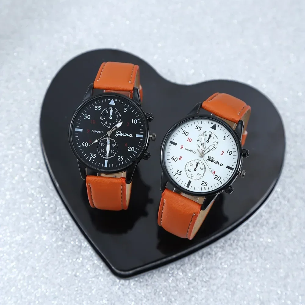 Two men's leisure, foreign trade, sports belts, wristwatches, quartz watches
