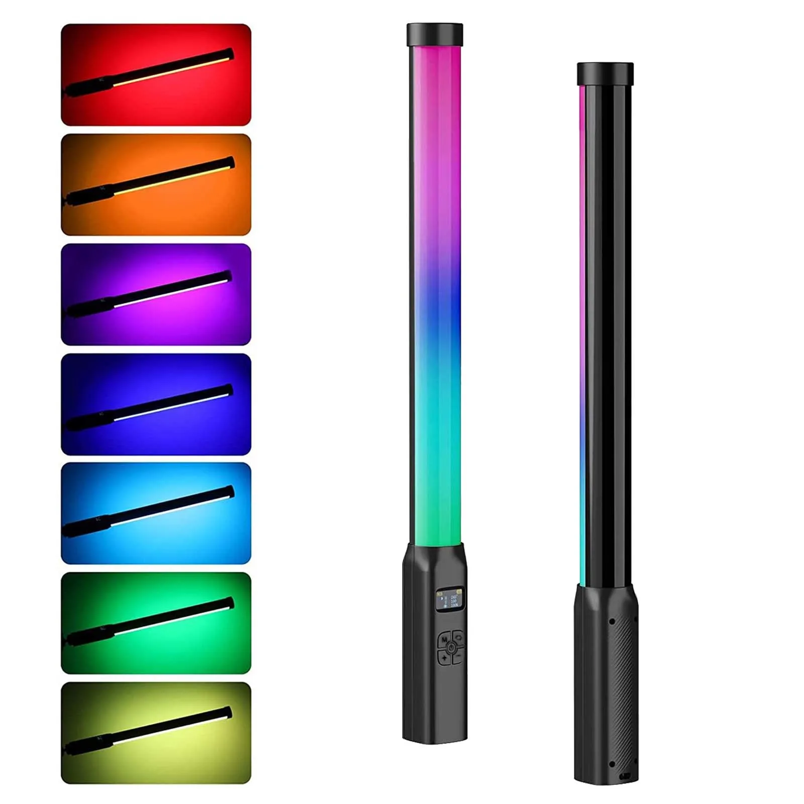 RGB Colorful LED Video Stick Fill Light Handheld Lamp Flash Wand Speedlight Photographic Lighting For Camera Vlog Live Youtube