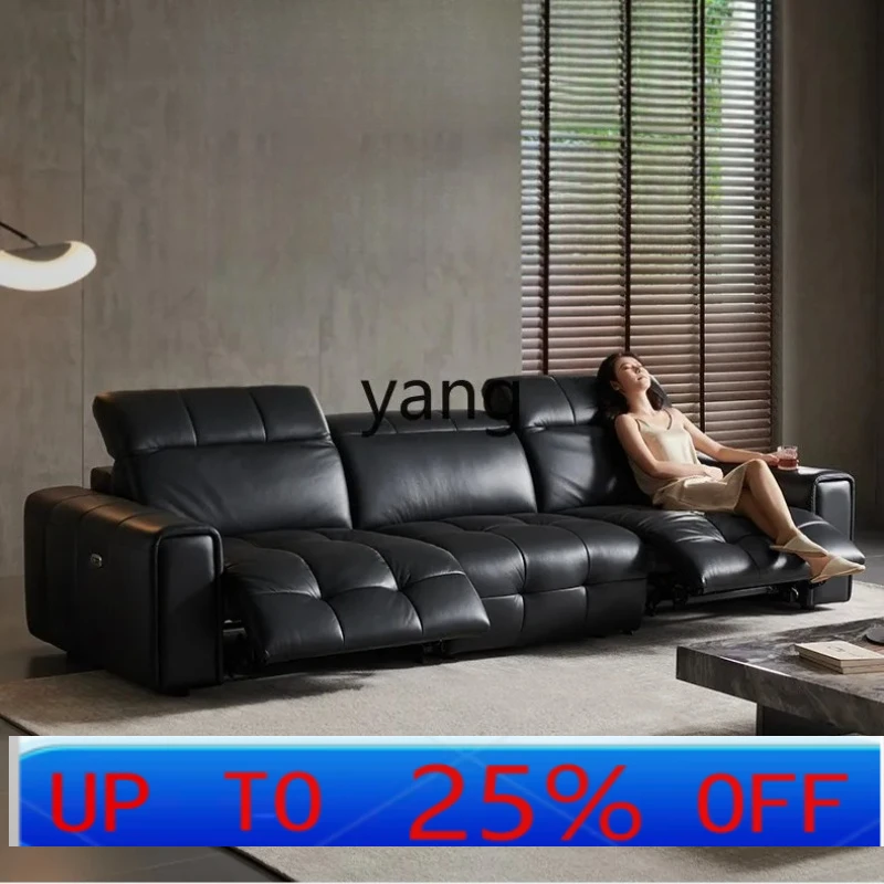 

LTT Minimalist Wall Multifunctional Leather Sofa Living Room Home