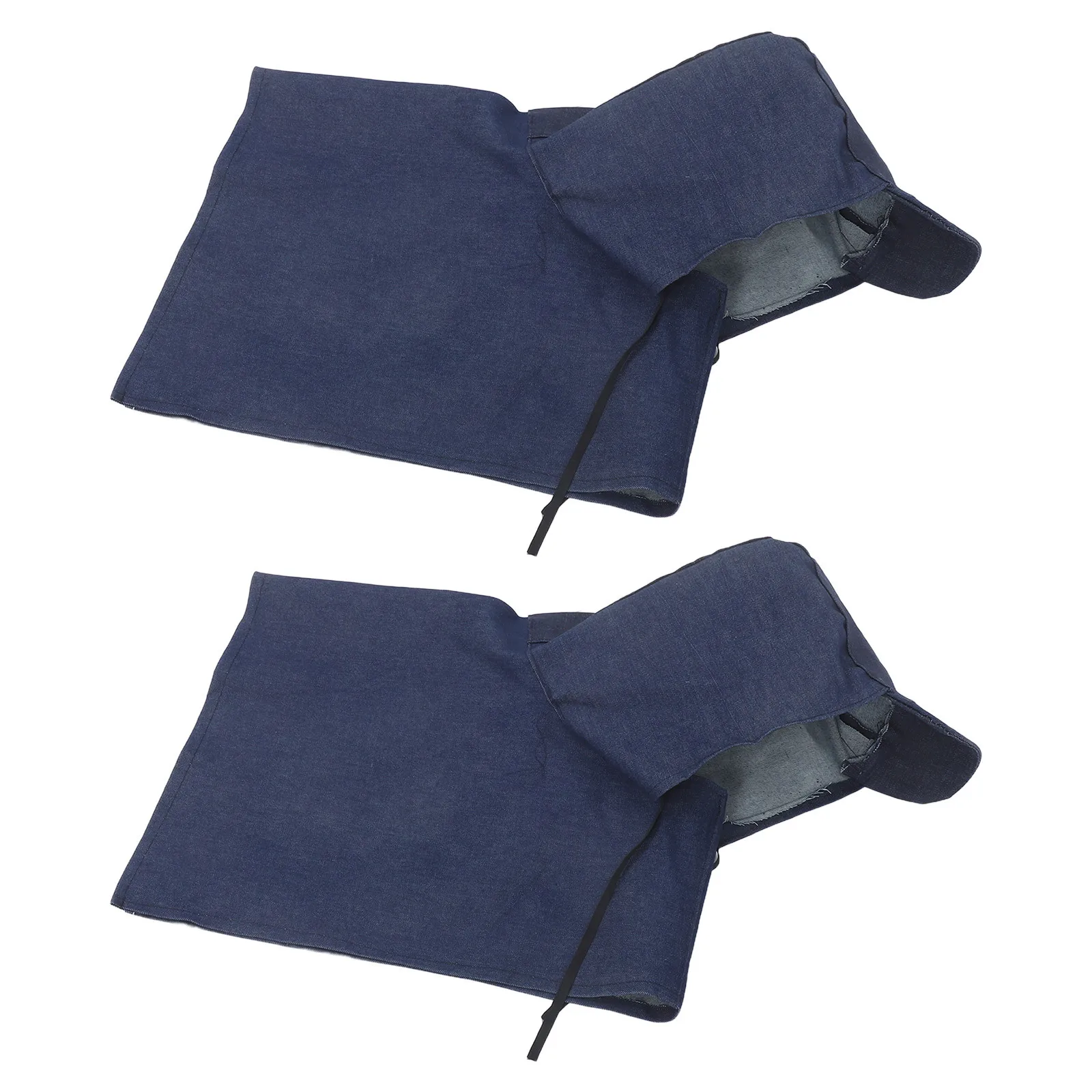 2 szt. Denimowa, pyłoszczelna peleryna robocza z kapturem, ochronna osłona głowy na szyję i ramiona do szlifowania, obróbki drewna i metalu