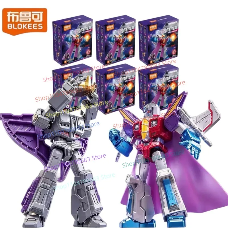 In Stock New Blokees Transformers Shining Version Wave 6 Coronation Moment Starscream Toy Robot Model,Holiday Gift Collection