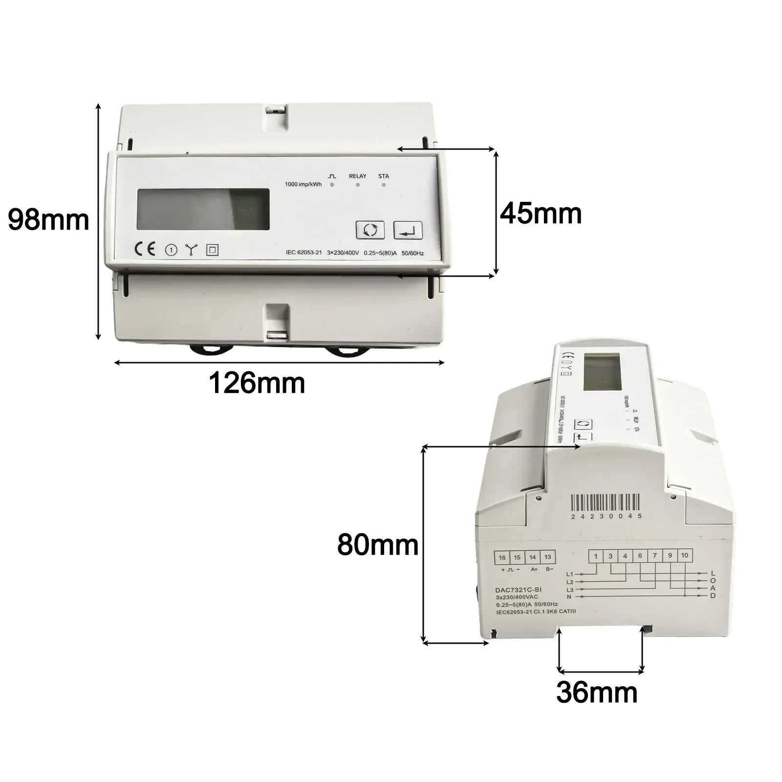 

Solar PV WiFi Energy Meter Monitoring Voltage Current & Power for Efficient Energy Management and Cost Control