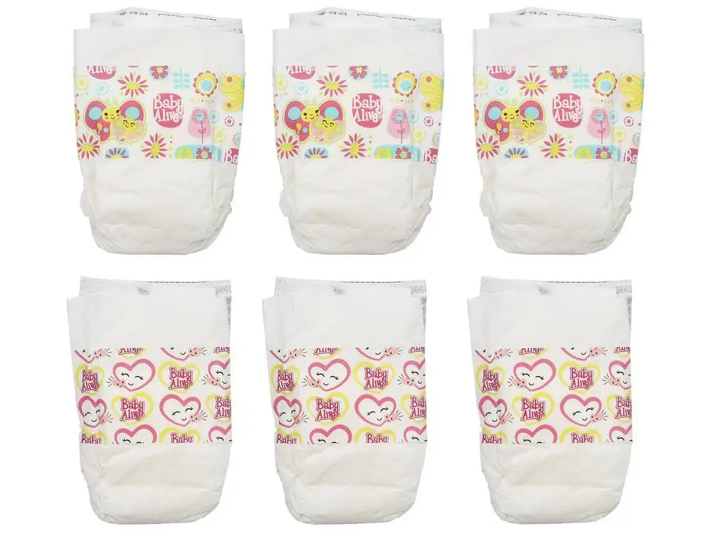 Recambio Pañal Baby Alive 6 Unidades