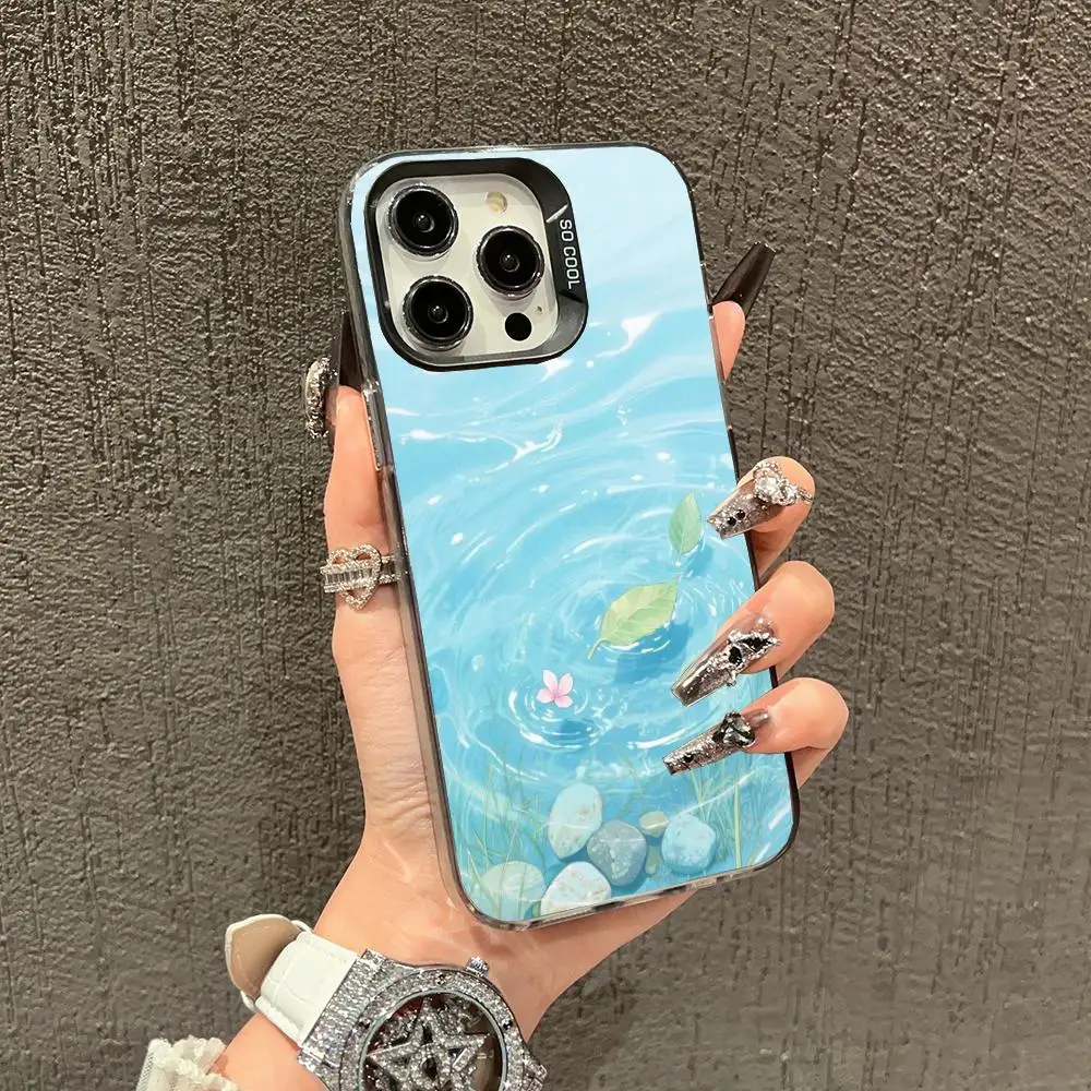 

Clear water case for iPhone17 16 15 14 13 12 11 Pro/ Max/Plus shock-proof rear cover anti-fingerprint