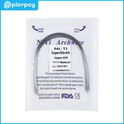 10 pz dentale ortodontico Niti Archwires forma naturale Super elastico rotondo rettangolare arco fili per bretelle accessori dentista