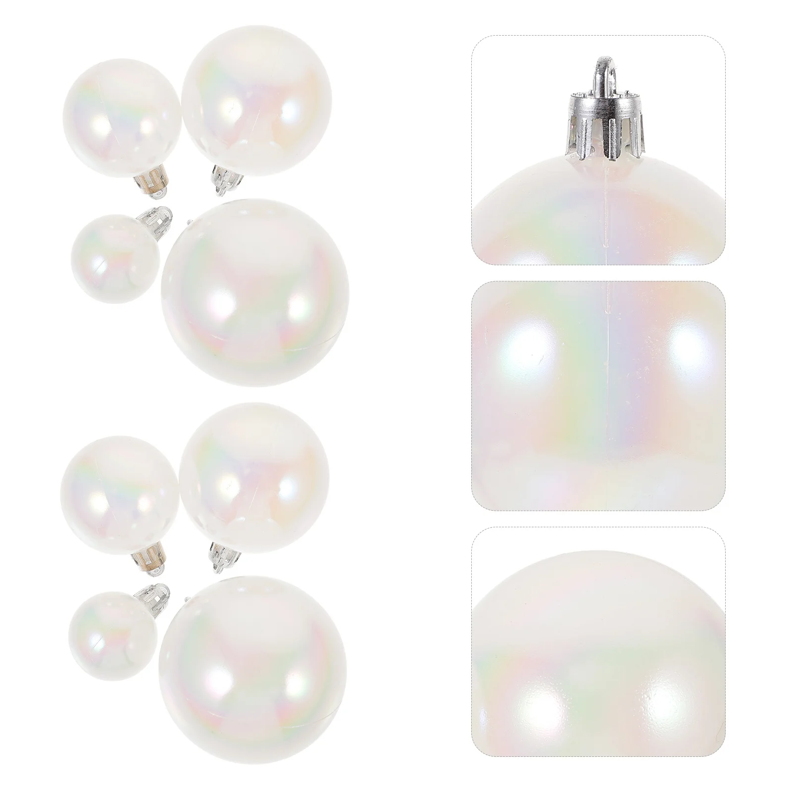 

40pcs Christmas Ball Decoration Plastic Xmas Tree Ornaments Festive Hanging Balls Holiday Decorations Christmas Supplies