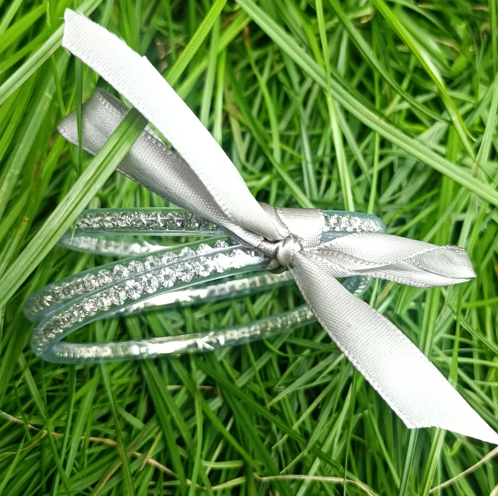 3 قطعة/المجموعة حجر الراين كريستال أساور Bless التبت معبد بوذا فتاة سوار بريق هلام أساور سوار للنساء مجوهرات