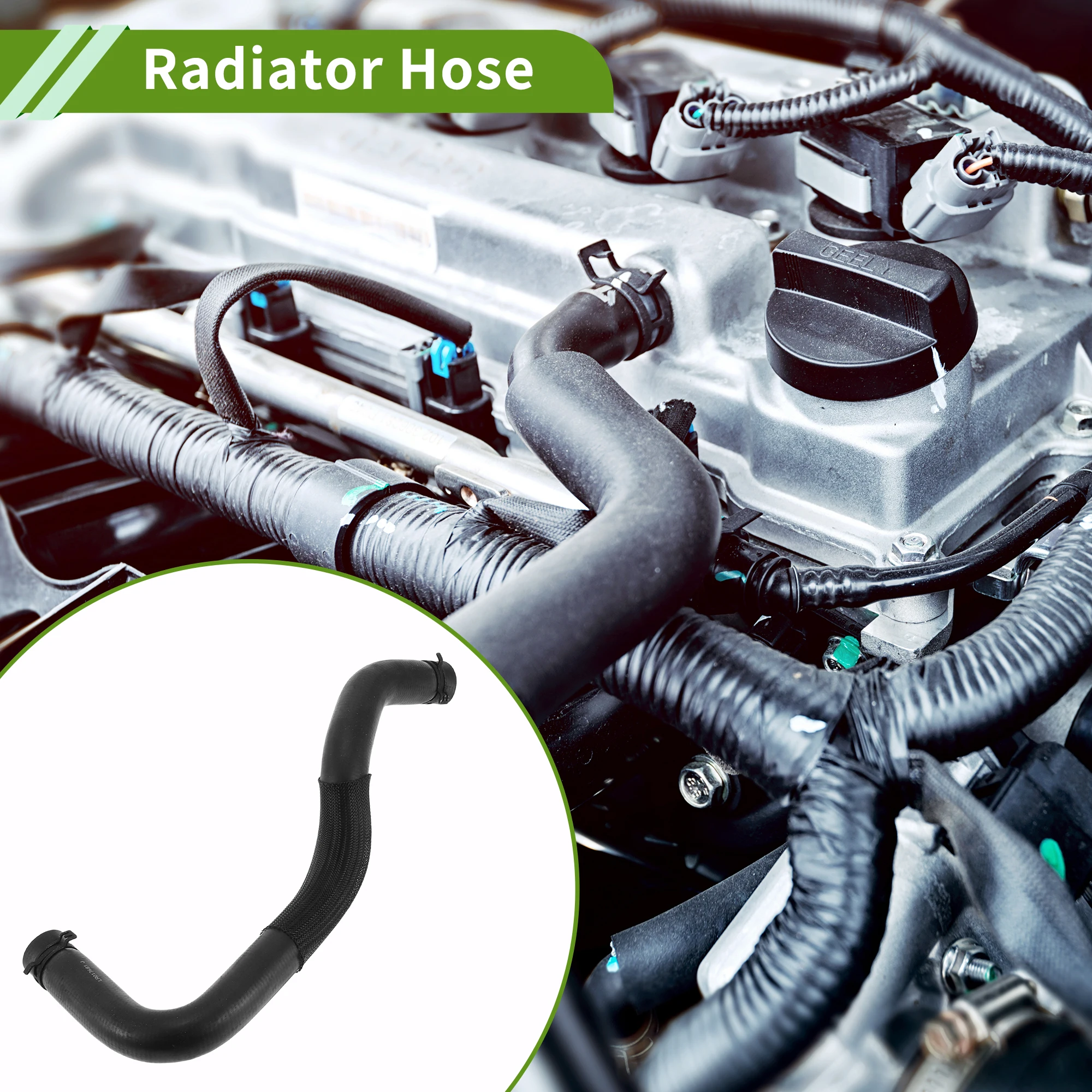 

UXCELL Radiator Hose for Land Rover LR4 5.0L V8 2010-2013 No.LR013681 Rubber Black 1 Pc