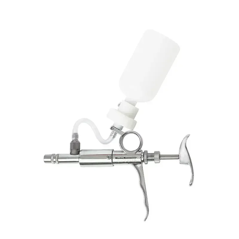 

Инжектор непрерывного действия объемом 5 мл, регулируемый шприц, металлический шприц из нержавеющей стали для использования в животных, использование курицы и свиней B