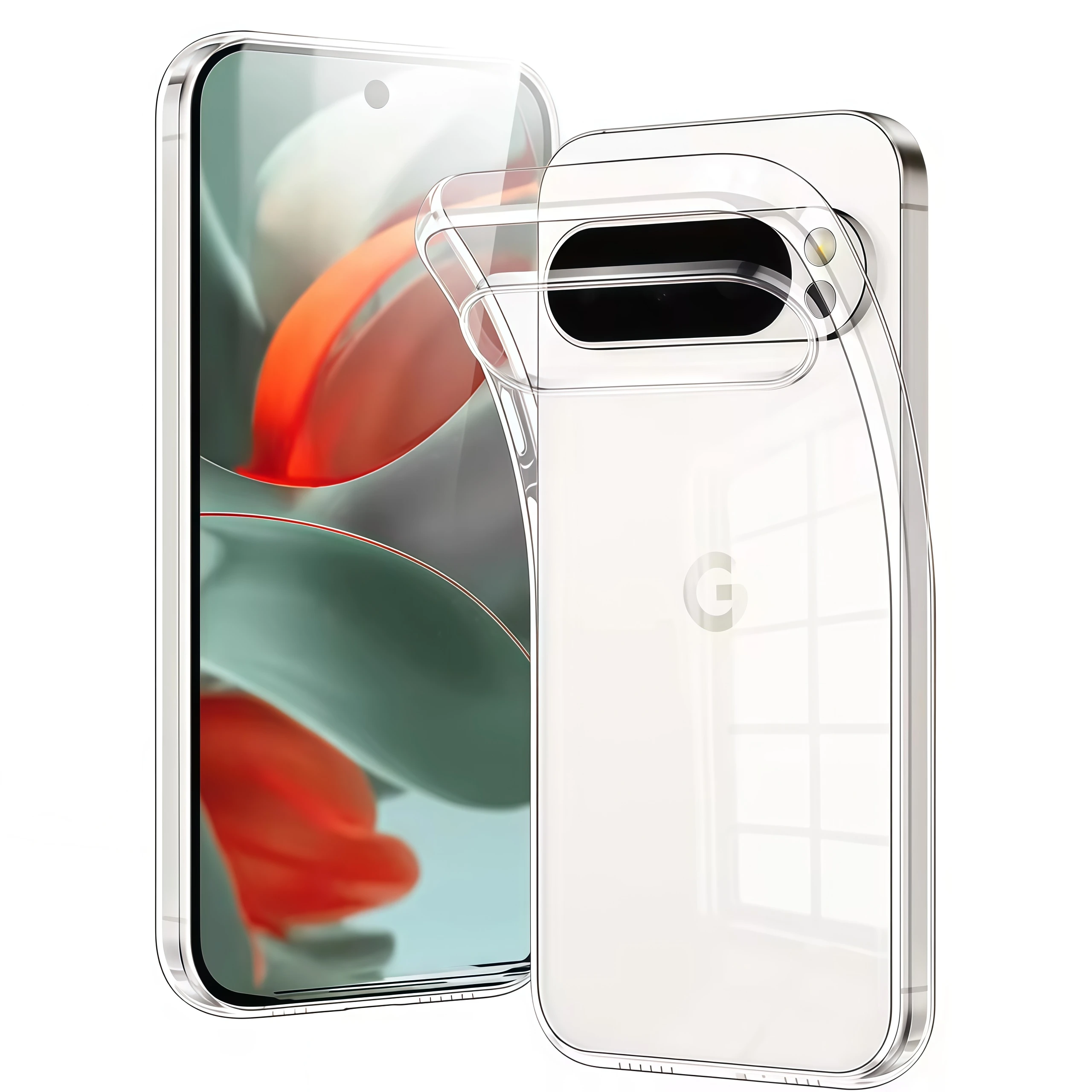 Przezroczyste, miękkie etui silikonowe TPU na Google Pixel 10 9 Pro XL 8 7 6 Pro 9a 8a 7a 6a, przezroczysta…
